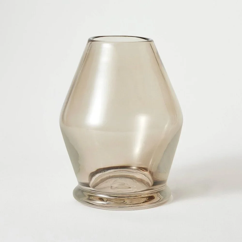 Pedestal Smoky Glass Vase - Threshold Studio McGee, Target